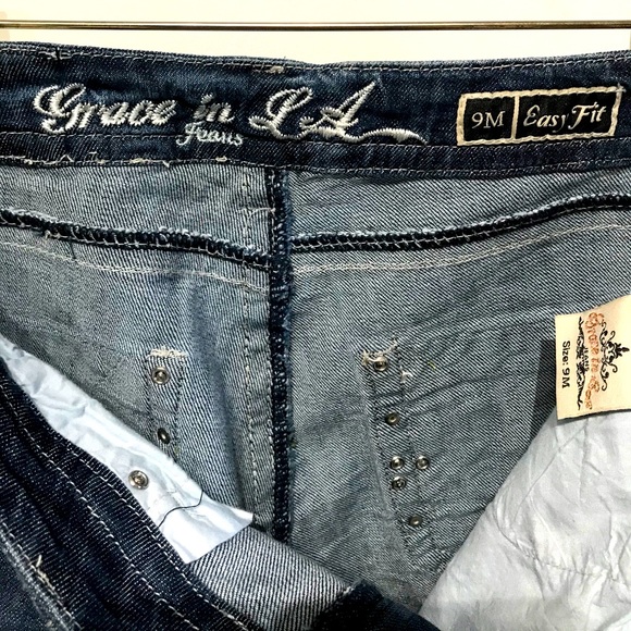 NWT GRACE IN LA EASY FIT BOOTCUT JEANS SZ 9 - Picture 6 of 6